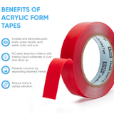 Double Sided Tape, Heavy Duty Tape Clear, Strong and Permanent,HPP (1in x 16ft)