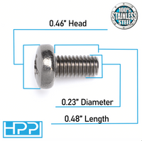 HPP License Plate Stainless Steel Screws Compatible with Audi Models